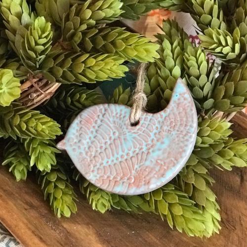 Handmade ceramic buy bird ornament