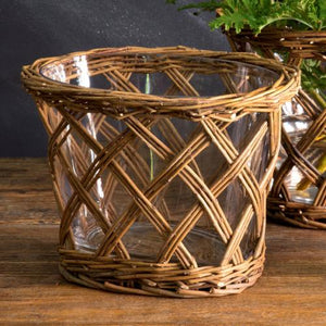 Oval Willow Vase