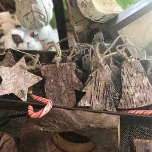 Aspen Bark Ornaments