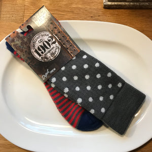 Men's Charcoal Stripe Socks