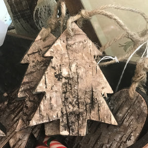 Aspen Bark Ornaments