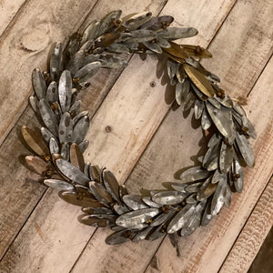 Metal Laurel Leaf wreath