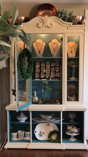 Hand Painted China Cabinet