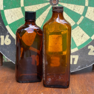 Vintage Amber Bottle Collection